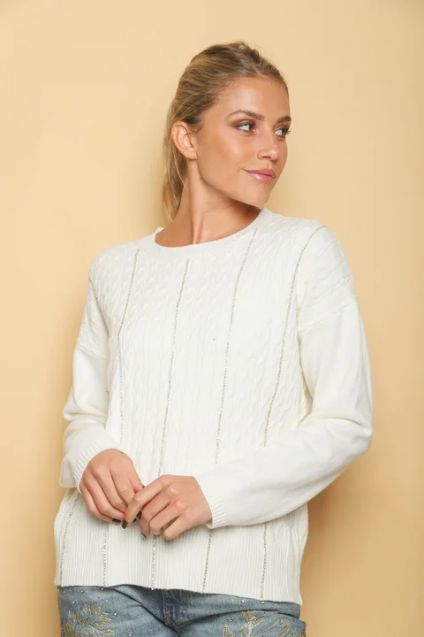 Sweater DANERI c/strass GUL850
