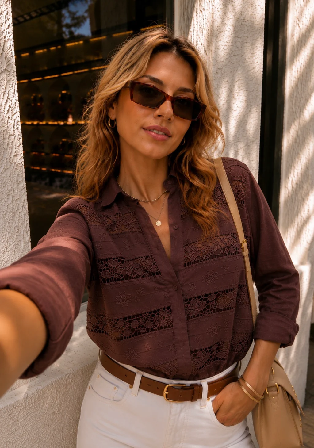 Camisa KUTI con Guipiur GUK2106