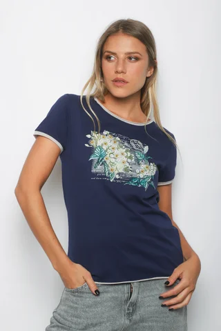Remera LISER BORDADA GU356347 - Vista 5
