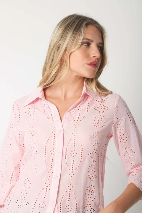 Camisa CARNAVAL Broderie Manga 3/4 GUK4009