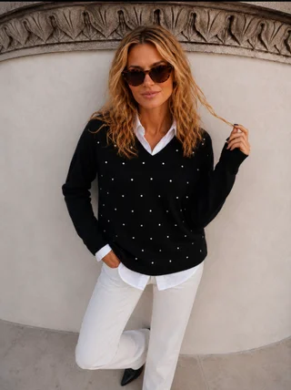 Sweater SENA Bremer c/ Strass GU615 - Vista 3