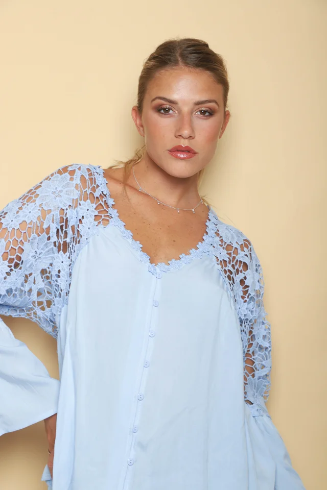  Camisa DESTINY con Guipiur GUK3