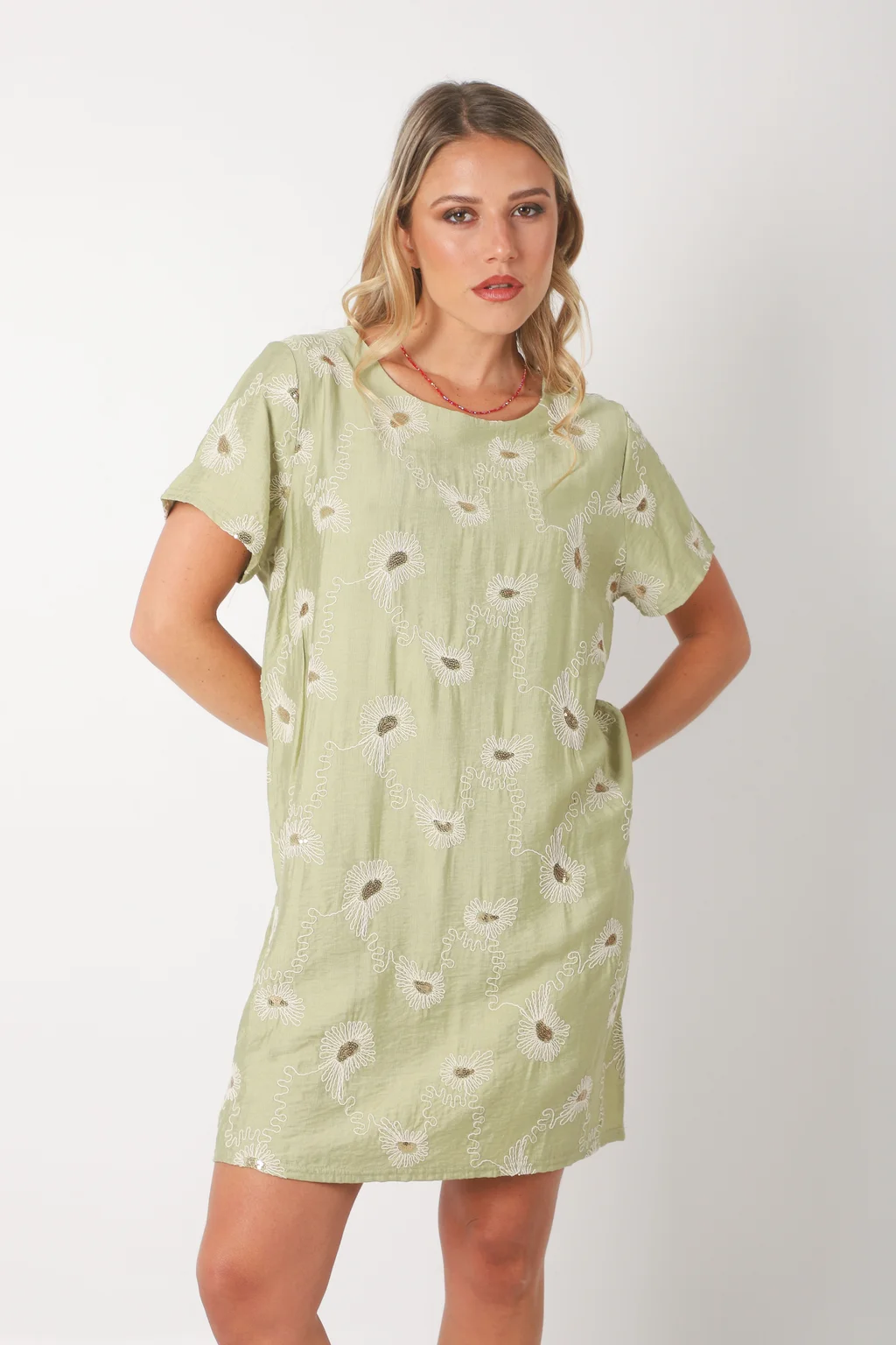  Vestido LOIRA lino c/bordado GUCH3013-1
