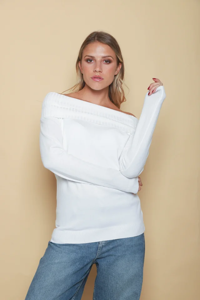 Sweater KITY Bremer Cuello Bote c/ Tira GU665