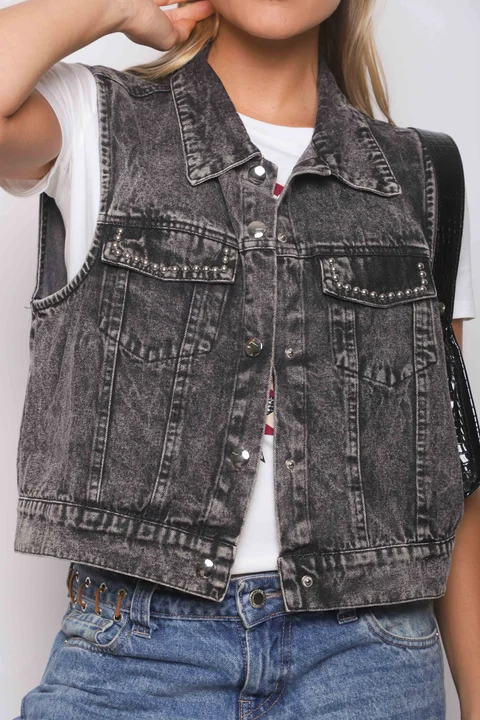 Chaleco Jean LIBI c/ Tachas GUK70102