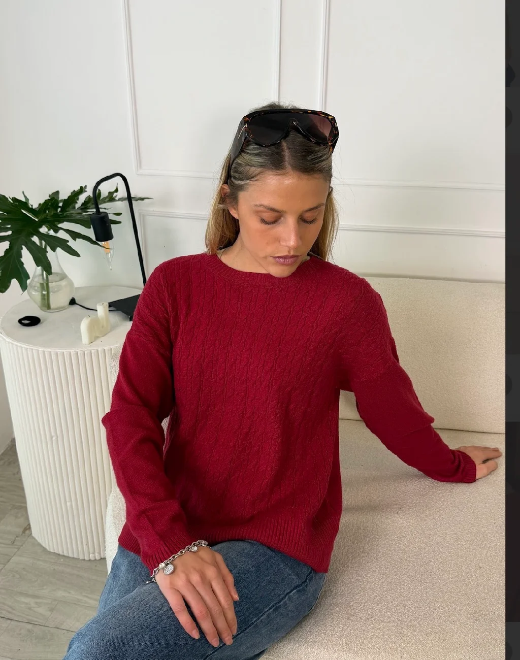 Maxi Sweater MADELEINE Bremer Trenzado GUL819