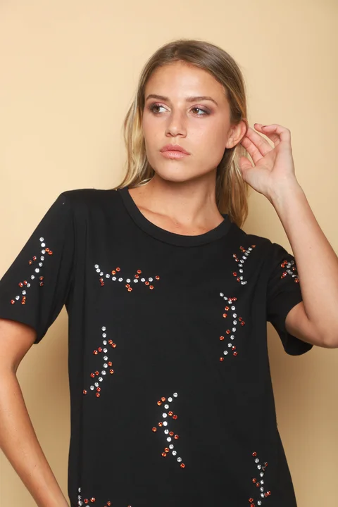 Remera KAITI C/ Piedras Colores GUK70071