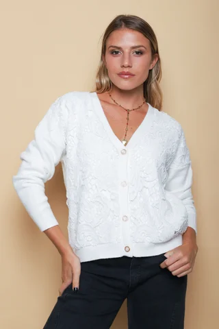 Saco LARROUS Bordado c/ Botones con Brillos GUL827 - Vista 5