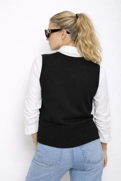 Chaleco ZELAND Lana c/ Apliques