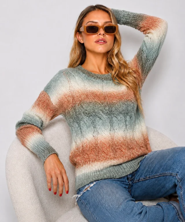 Sweater RENS Lana Trenzada c/ Mini Lentejuelas GU87095