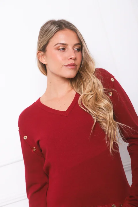 Sweater BURI Bremer Con Botones GU825