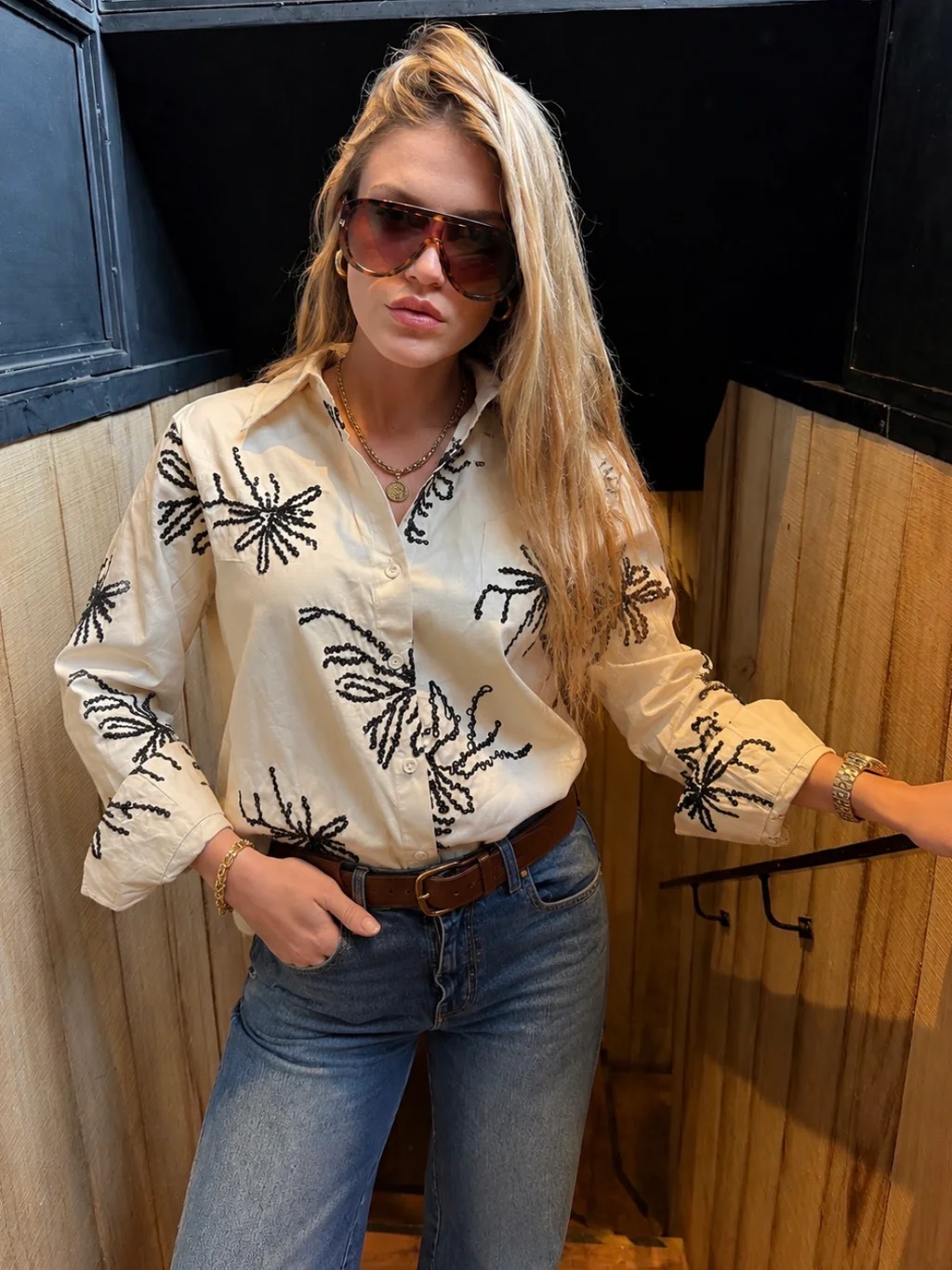 Camisa FLORENTINA Bordada GU278768