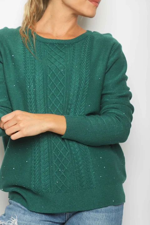 Sweater BENETH c/Brillos GUL818