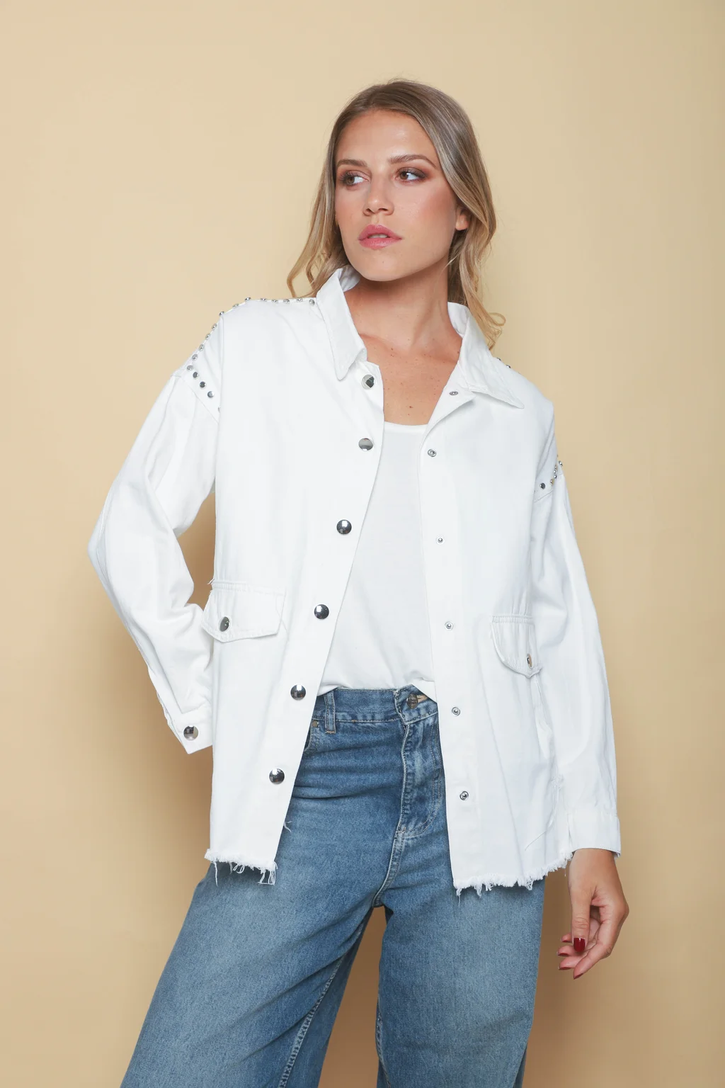 Camisaco RAPSODY gabardina c/tachas GUK70170