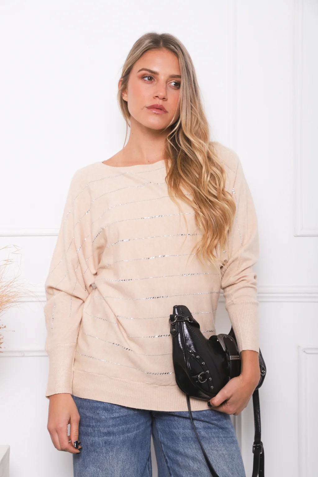 Sweater MICHELLE Bremer con Strass GU845