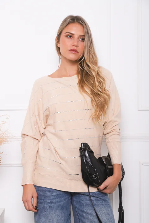 Sweater MICHELLE Bremer con Strass GU845