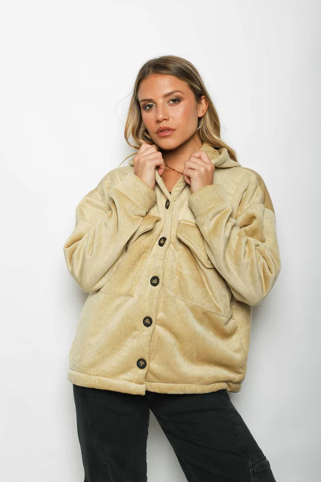 Saco GENEVA Corderoy Con Piel Adentro