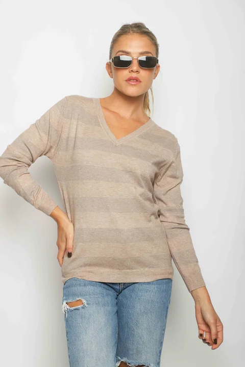 Sweater REGINA Bremer Lurex GUL629