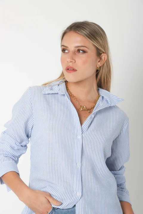 Camisa  BABILON LINO RAYADA