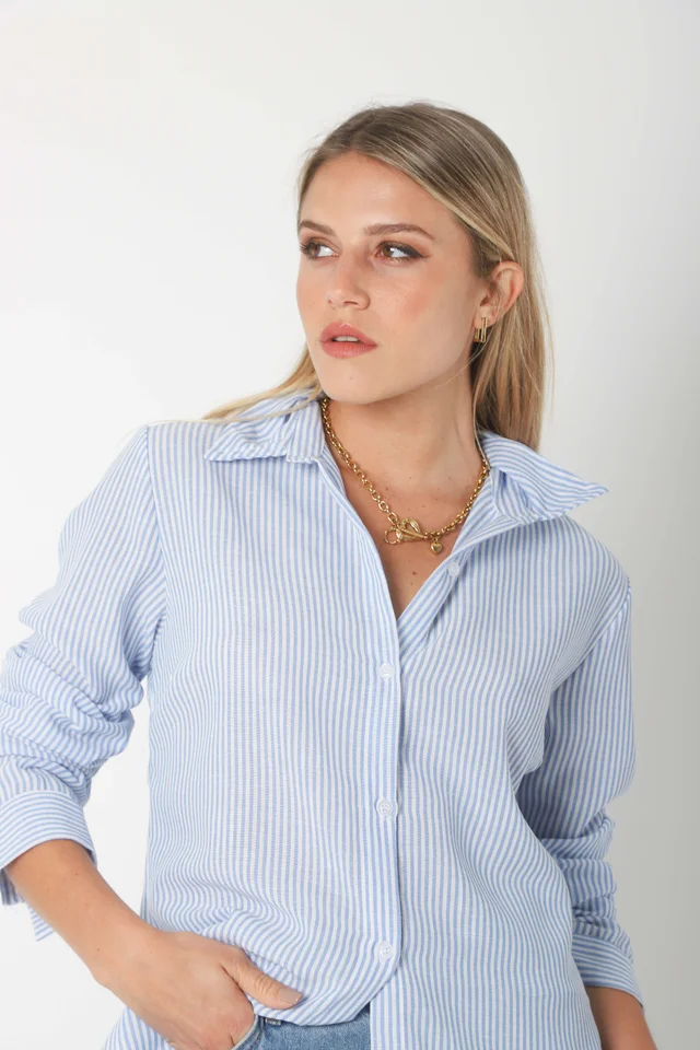 Camisa  BABILON LINO RAYADA