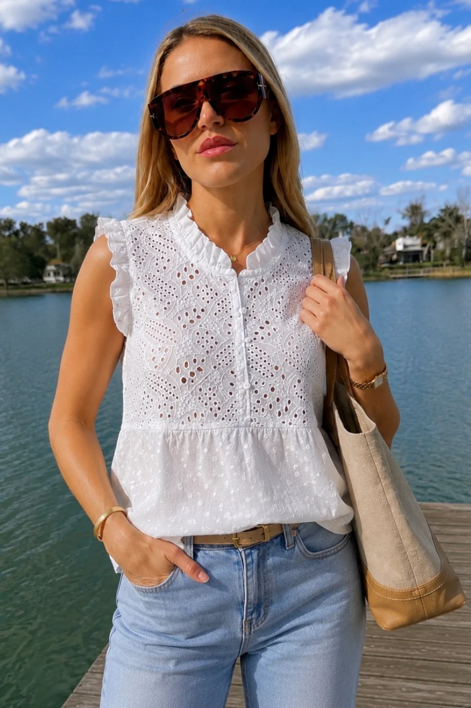 Blusa YUKI Broderie Bordada GU70210