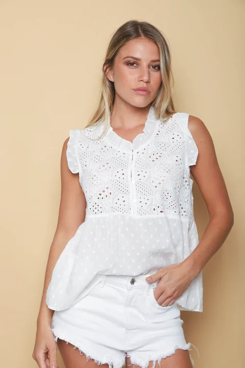 Blusa YUKI Broderie Bordada GU70210