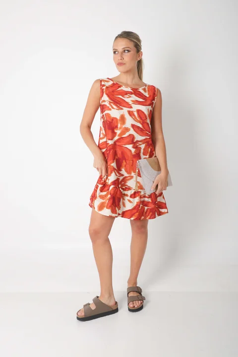 Vestido Weiss Hojas de Satin