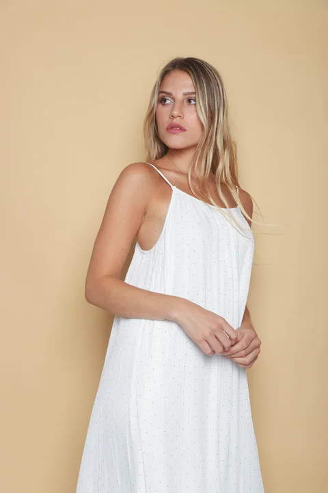 Vestido Orily Amplio con Piedras GU40-2