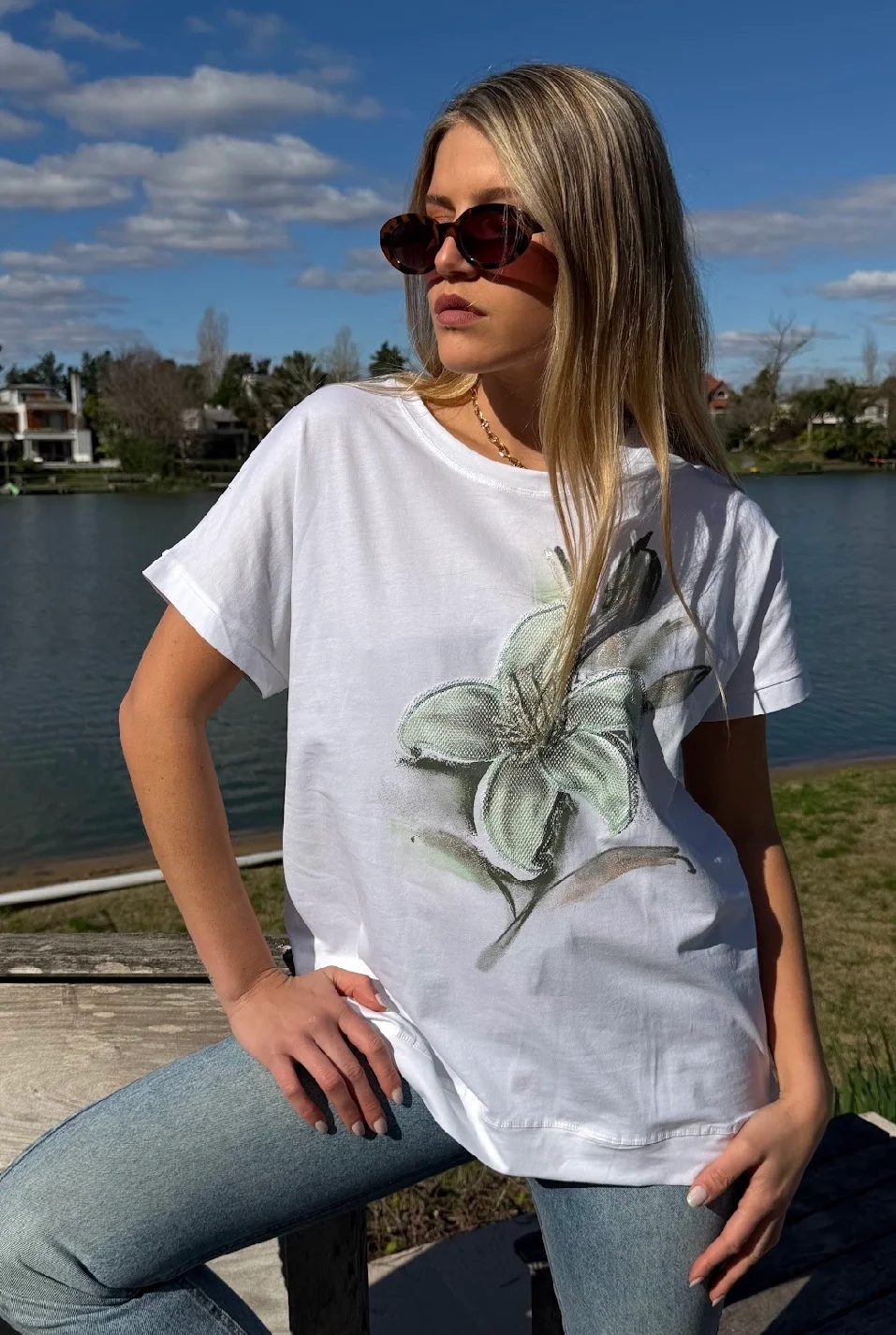 Remera GREEN BAMBOO Bordado GU10714