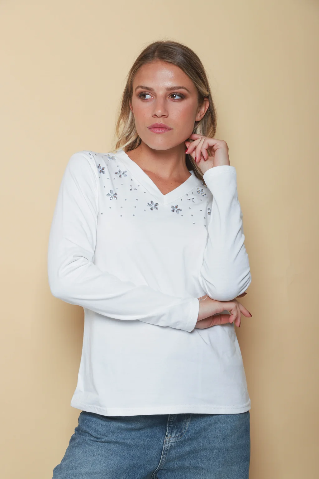 Remera MARILU Escote V GUK70055