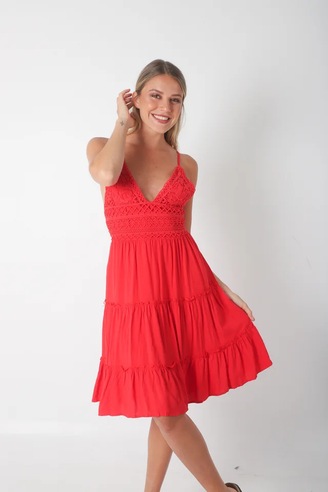 Vestido Jazz Guipiure con Lazo Colours GUK141