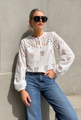 Blusa SINGARA BRODERIE GUK70092 - Vista 3