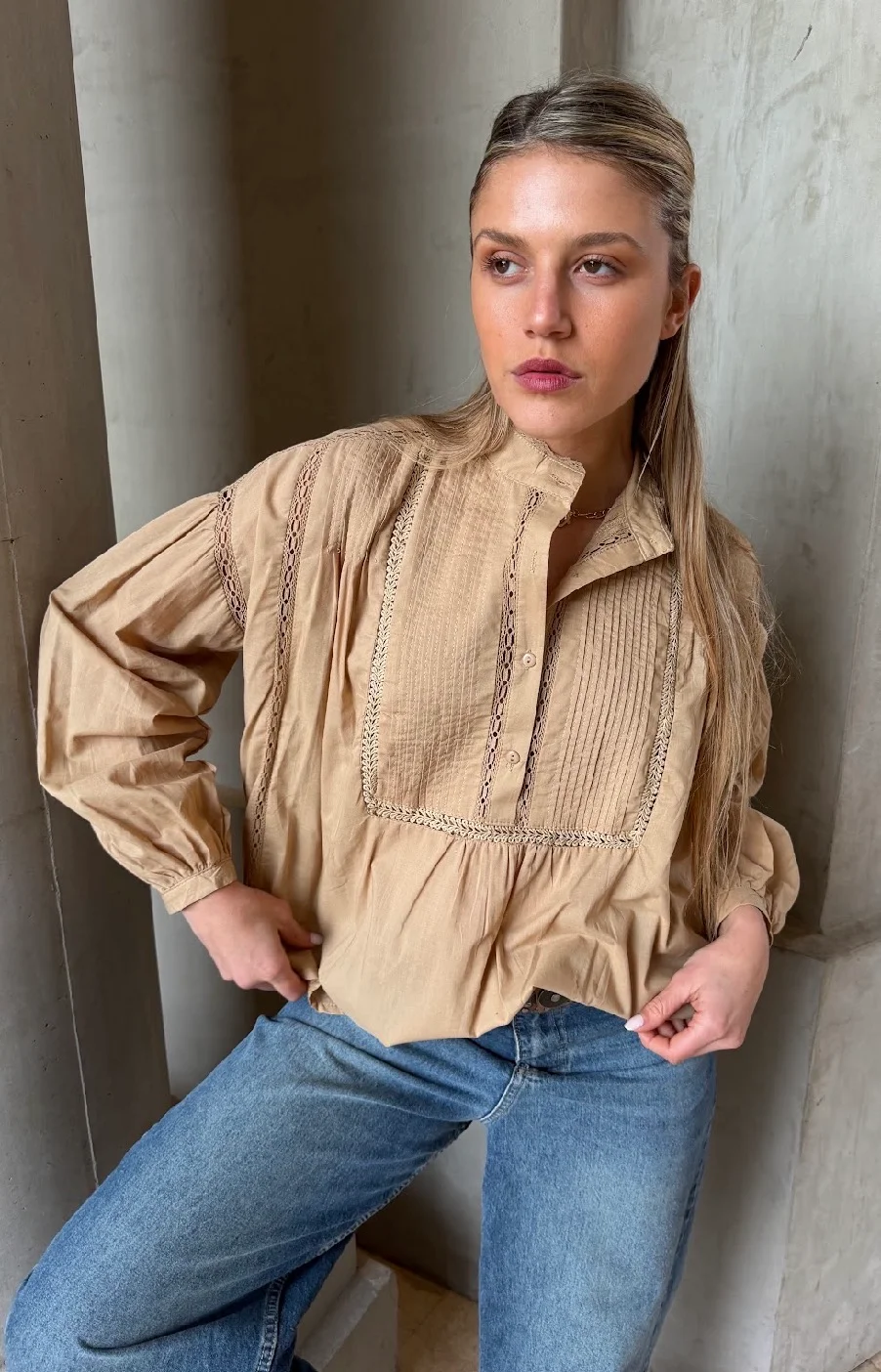 Camisola  MURAY Tablitas y Guipiur GU70233