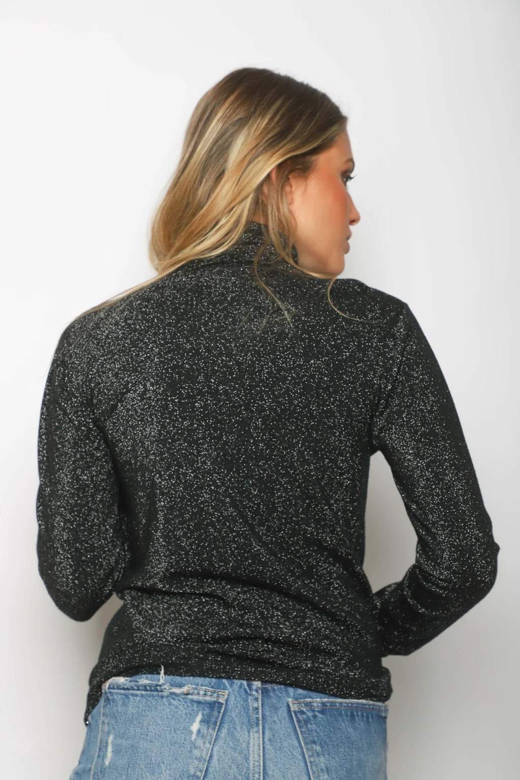 Polera MERIDIAN Lurex con Botones Strass GUL601