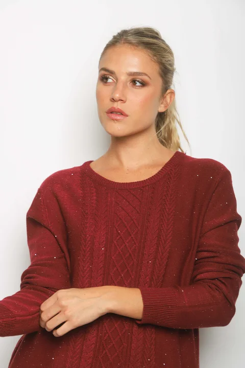 Sweater BENETH c/Brillos GUL818