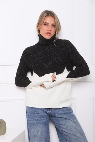 Polera BELAIR Bremer Combinada c/ Lurex GU839 - Vista 5