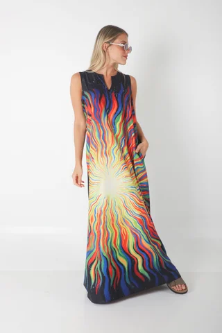 Vestido STARK LLUVIA DE COLORES GU261 - Vista 4