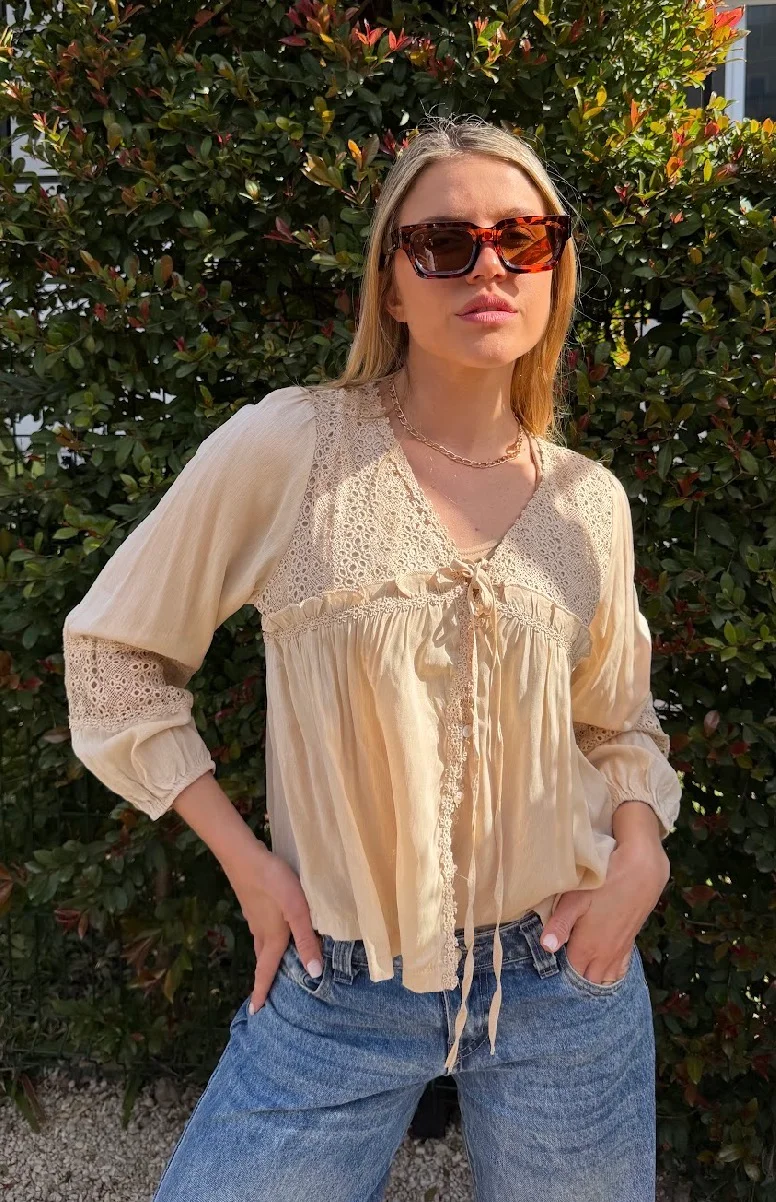 Blusa ROCKET Con Broderie  GU70123