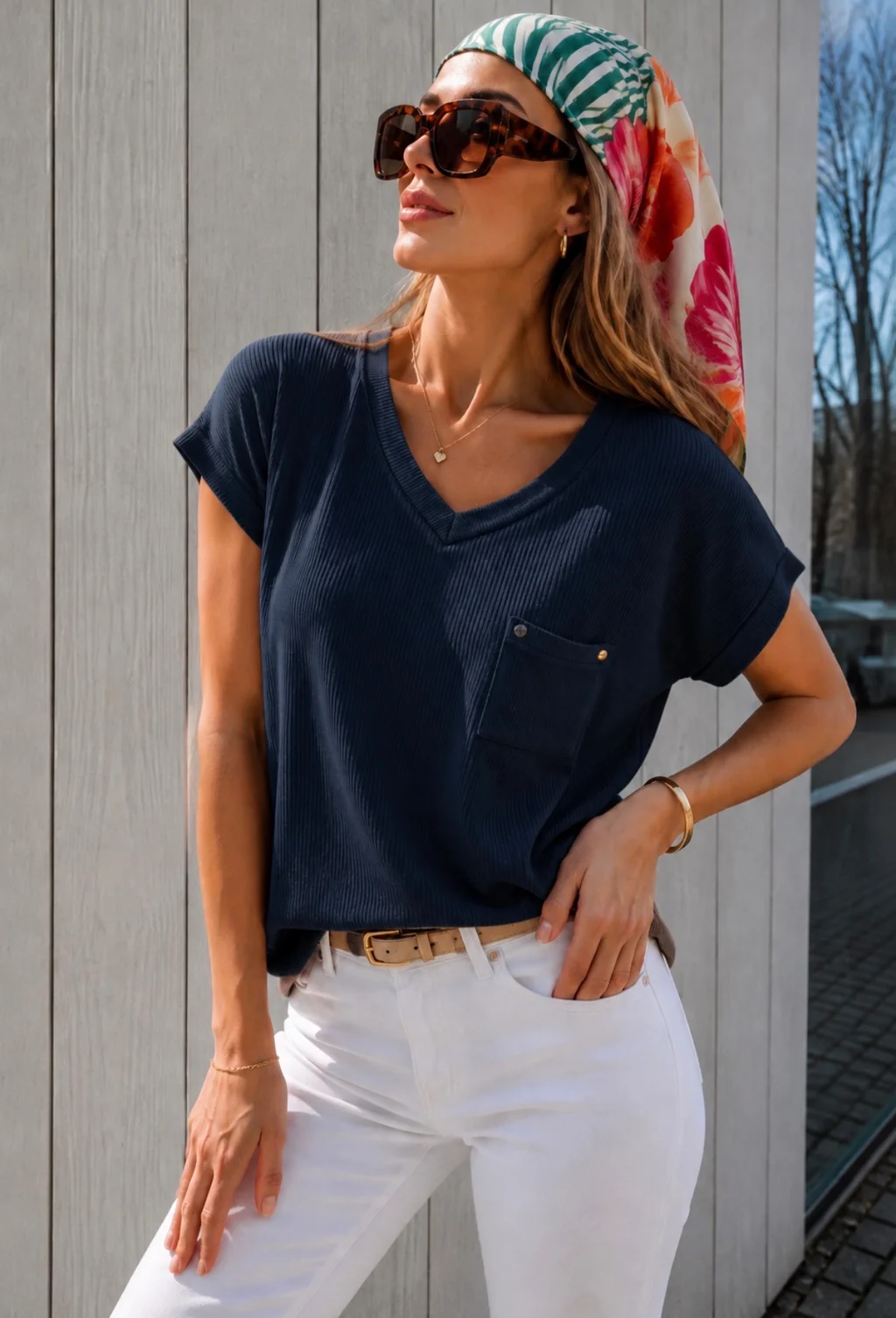 Remera Ancha Morley Siney Con Bolsillo