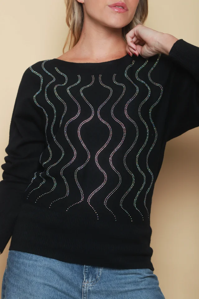 Sweater Vibes Bremer c/ Strass GU37120