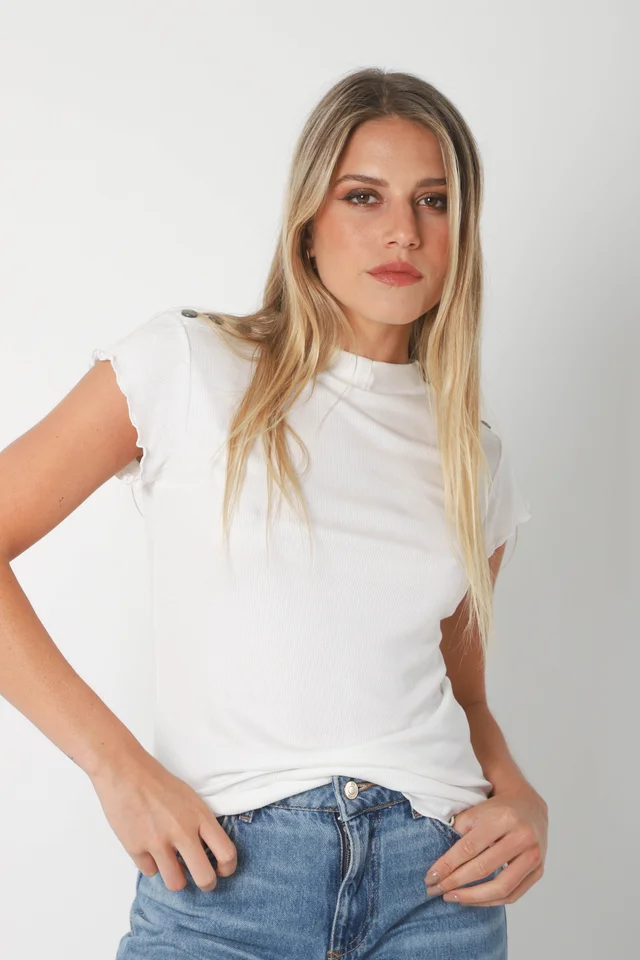 Remera MAKENA morley c/ Botones