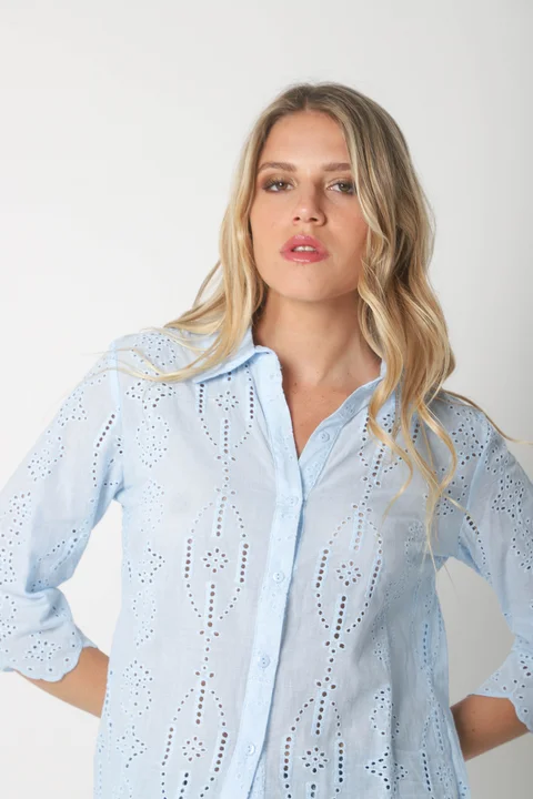 Camisa CARNAVAL Broderie Manga 3/4 GUK4009