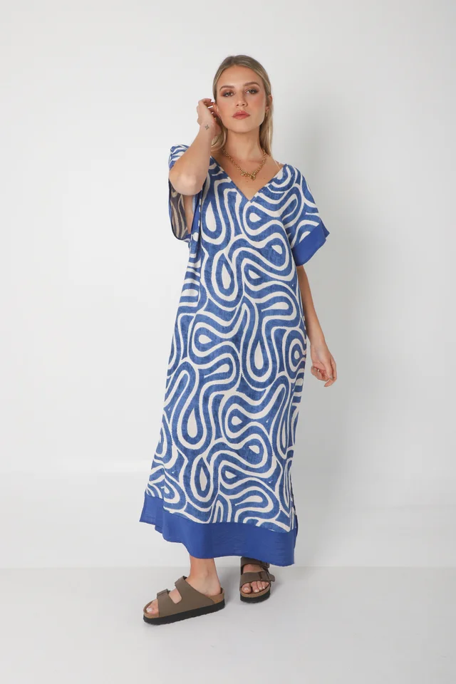 Vestido DOMINIQUE MAREAS LINO GUK70143-1