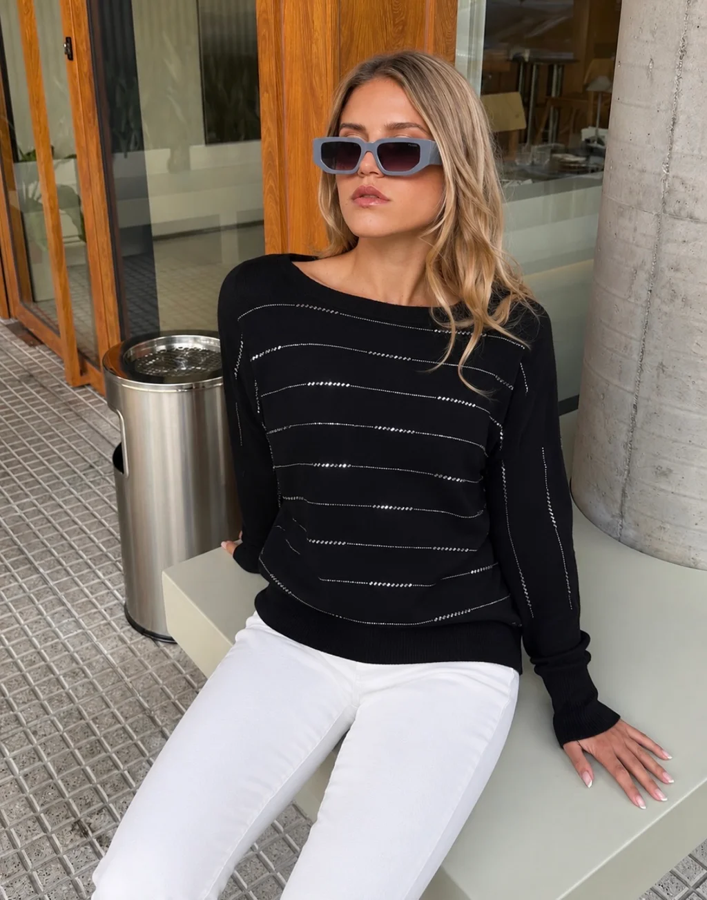 Sweater MICHELLE Bremer con Strass GU845