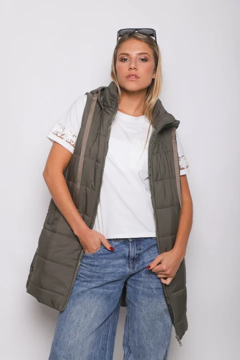 Chaleco Largo Botones ALPES GU98507