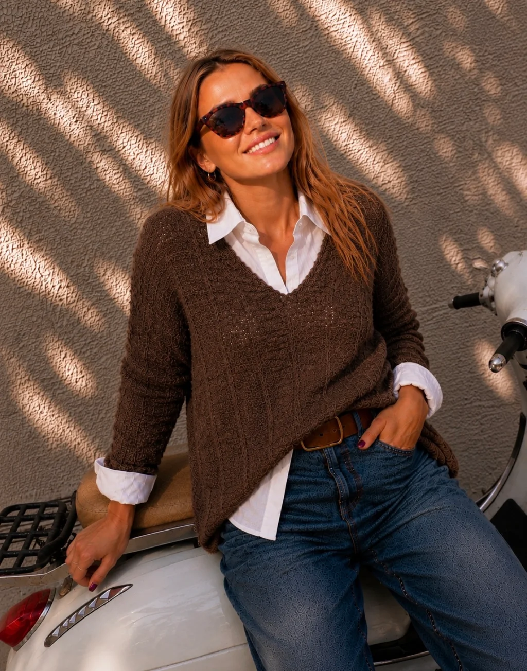 Sweater LAMBI Escote V GU843
