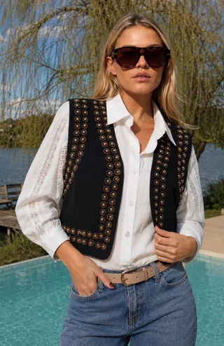 Chaleco VOYAGE C/ Tachas GUK70101 - Vista 1