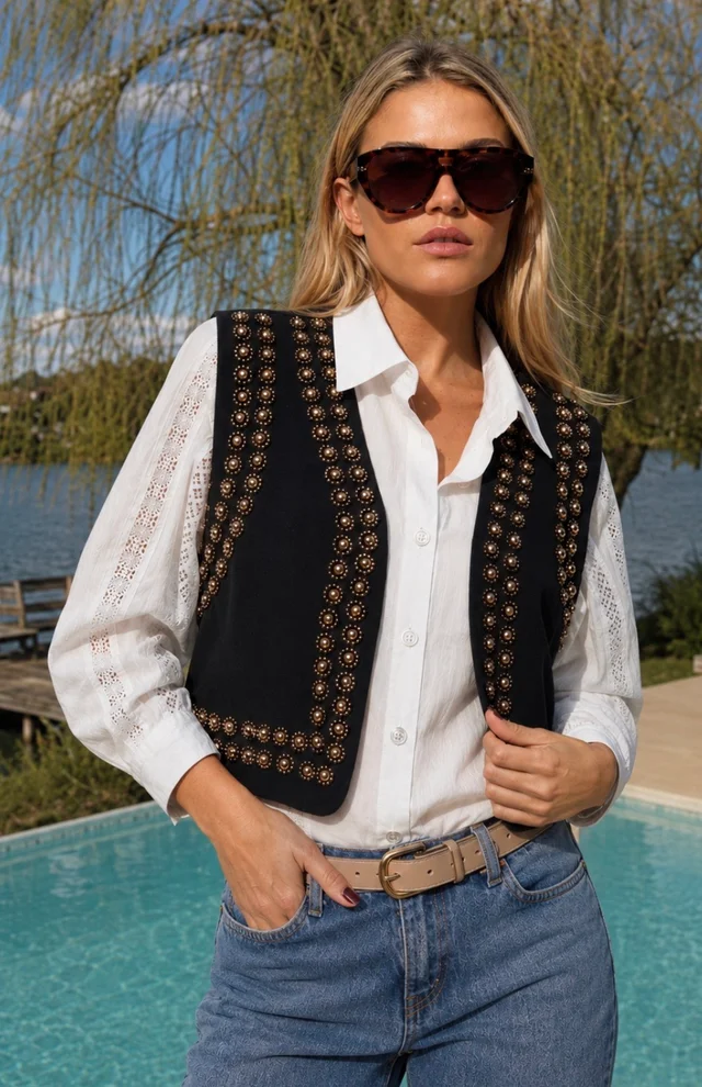 Chaleco VOYAGE C/ Tachas GUK70101