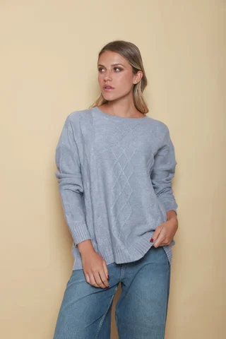 Sweater NIZA Bremer c/ Strass GUL668 - Vista 1