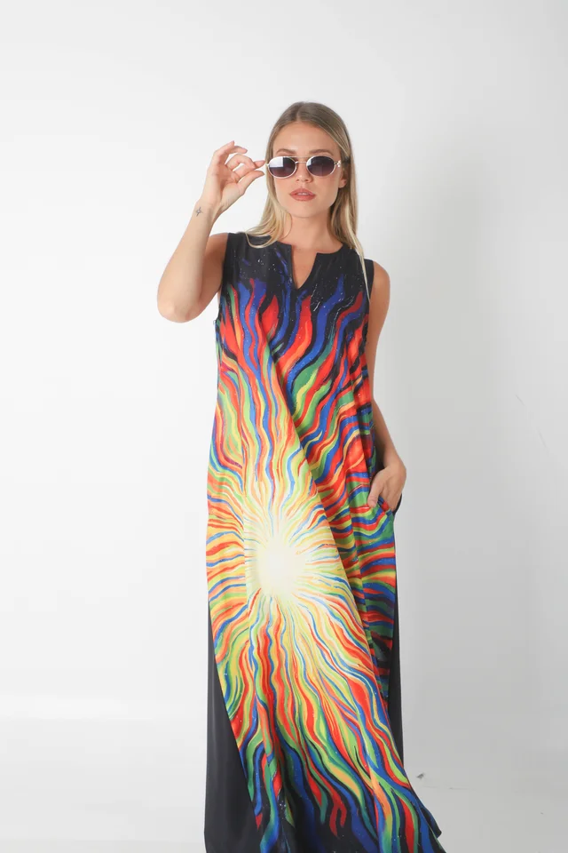 Vestido STARK LLUVIA DE COLORES GU261